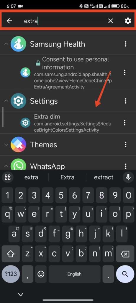 Extra Dim Toggle