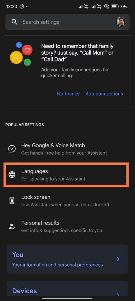 select Languages
