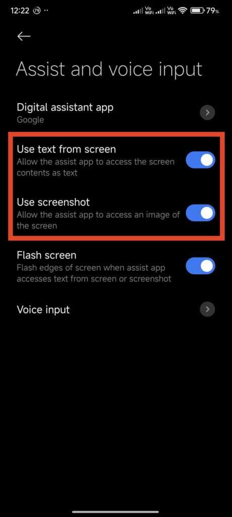 use screen context