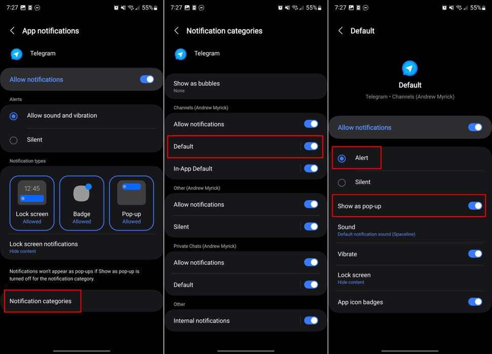 Notifications Missing Issue