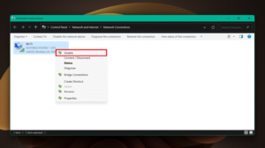 Disable Wi-Fi Network 
