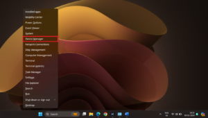 Choose Device Manager