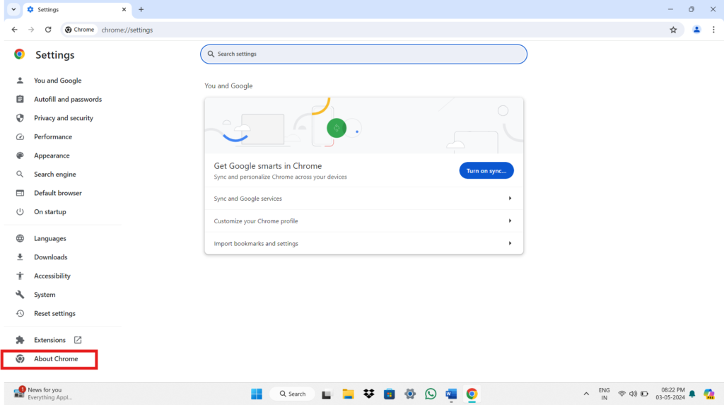 About Chrome google chrome
