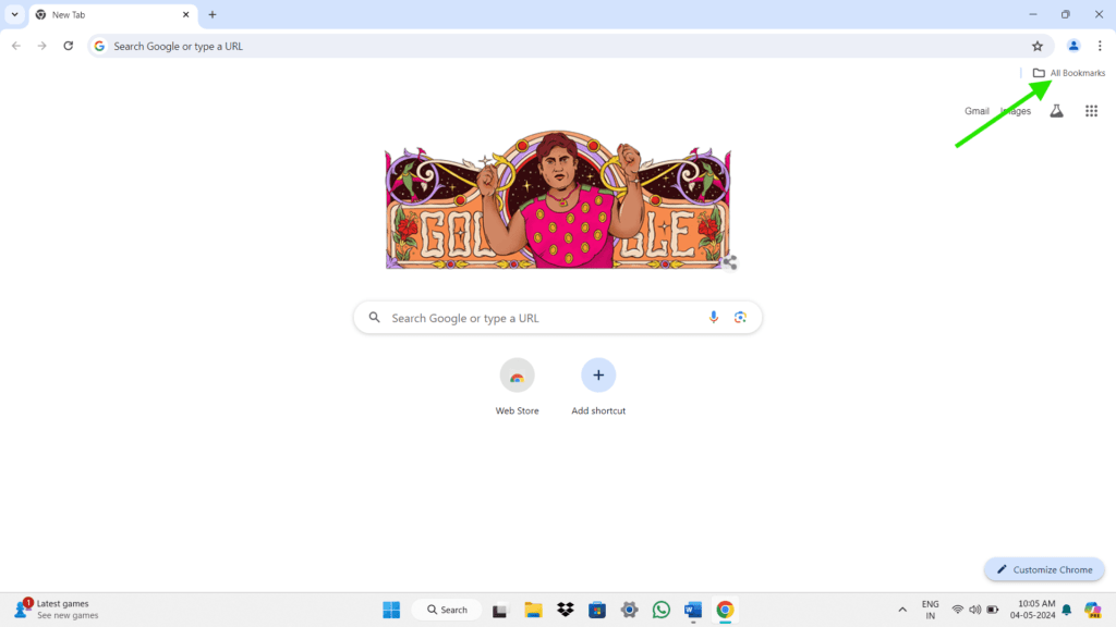 all Bookmarks google chrome