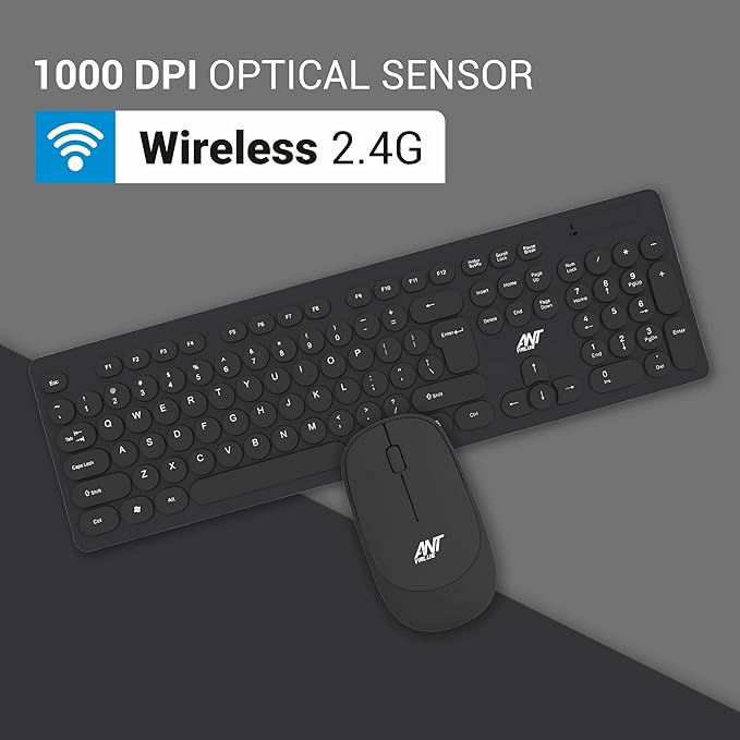 Ant Value FKBRI05 Wireless Keyboard & Mouse Combo