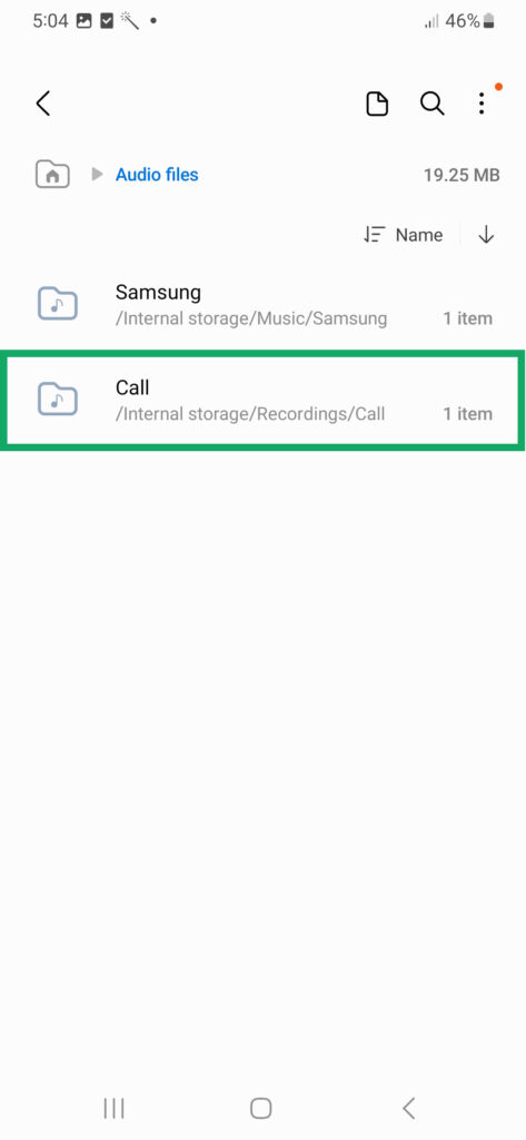 record calls samsung