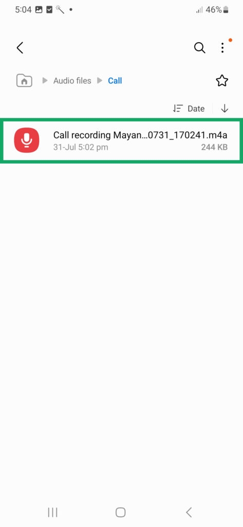 record calls samsung