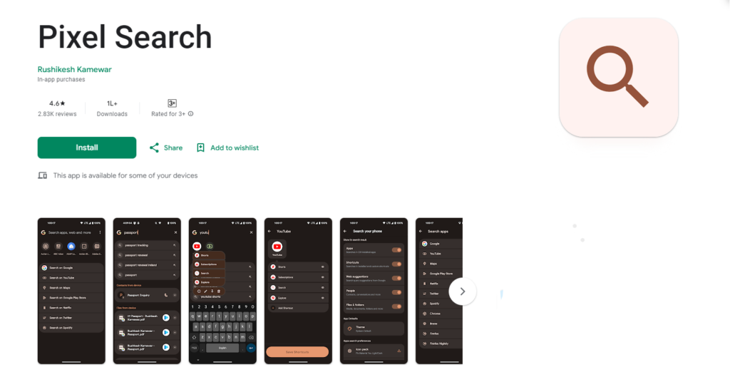 Unlock Pixel Search Widget On Any Android Device: Fantastic Pixel Search App Review 2 pixel search