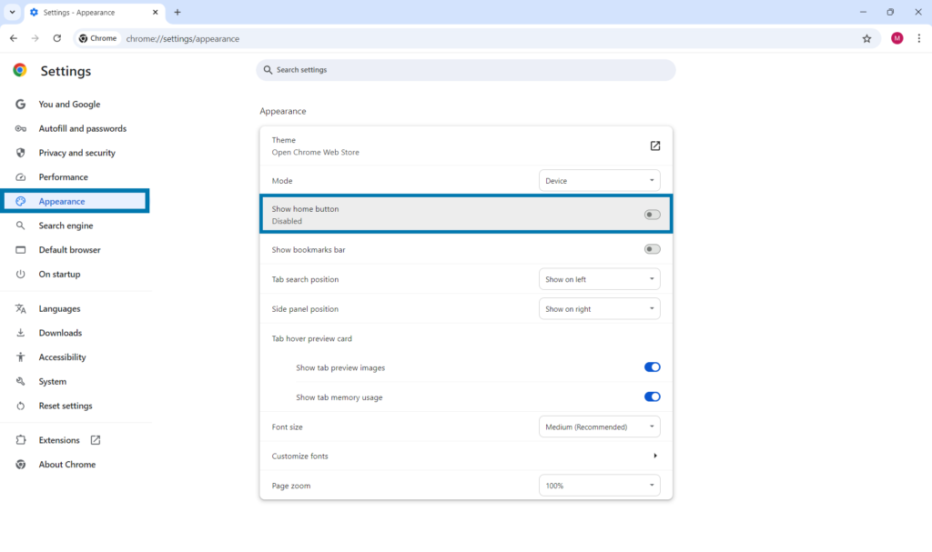 customize chrome