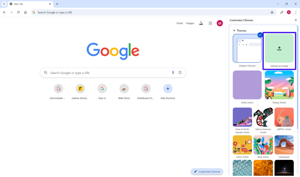customize chrome