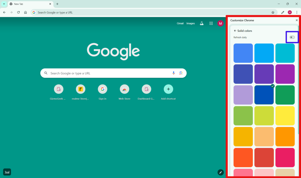 customize chrome