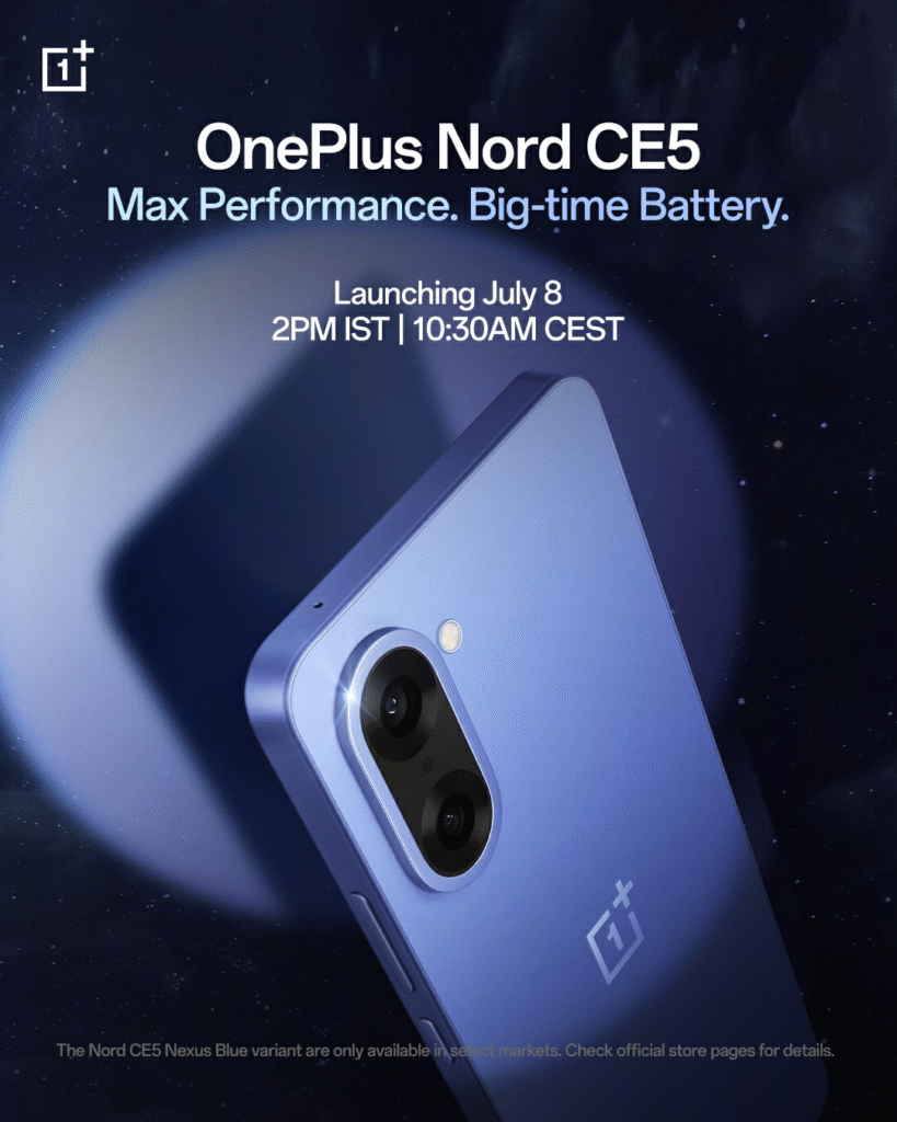 OnePlus Nord CE5 to Launch with Dimensity 8350 and Big 7100mAh Battery 6 oneplus nord ce5