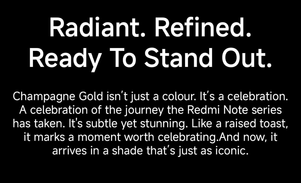 Redmi Note 14 Pro Series New Champagne Gold Color in India 3 Redmi note 14 pro