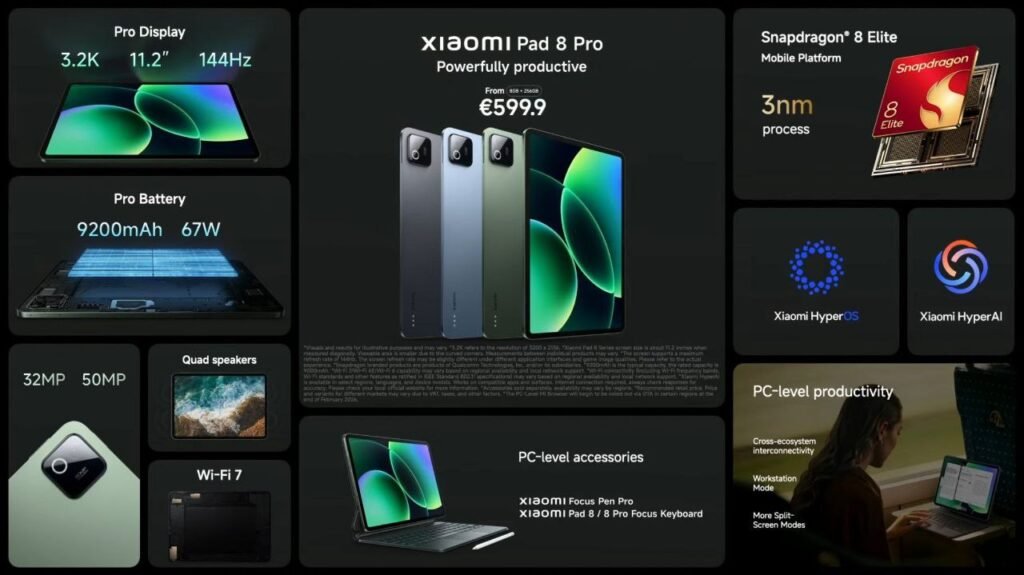 Xiaomi Pad 8 Pro and Matte Glass Edition Launched Globally 2 Xiaomi Pad 8 Pro
